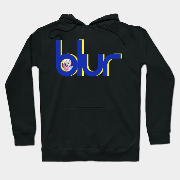 90s Blur Retro Leisure Hoodie by Liar Manifesto